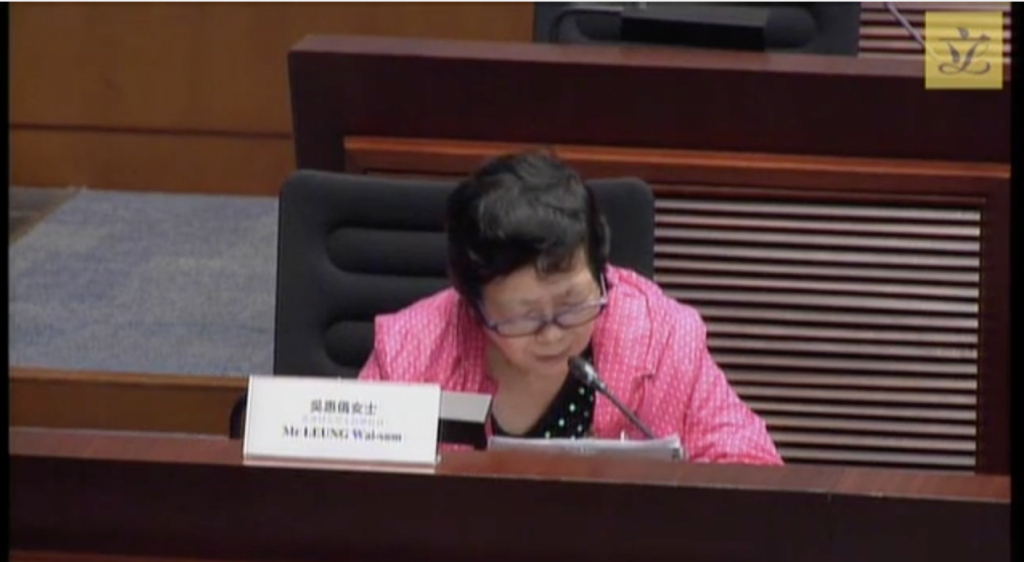 2016年4月11日 扶貧小組委員會會議 女工會社員及會員發言(1)
